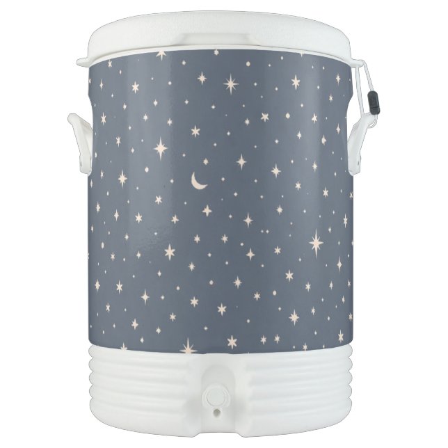 Soft Star Pattern Aesthetic Beverage Cooler (Front)