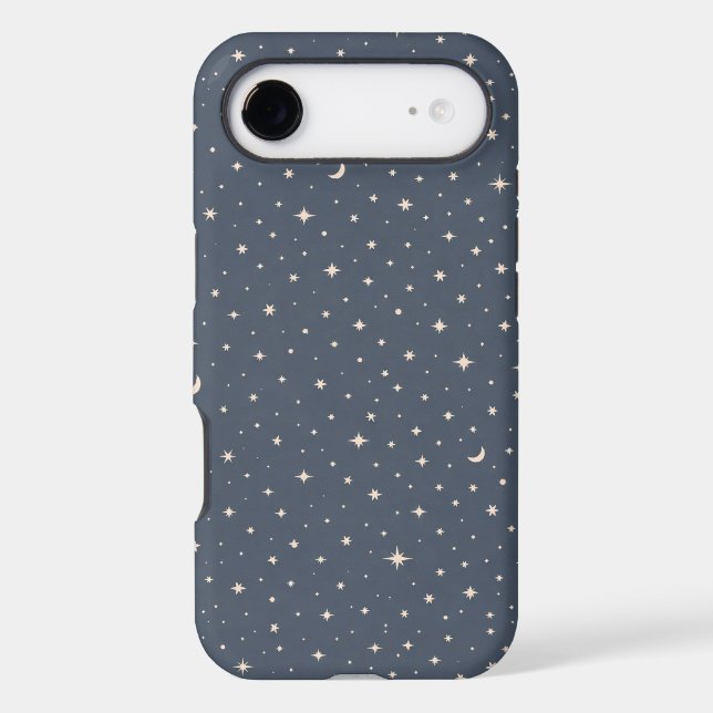 Soft Star Pattern Aesthetic Case-Mate iPhone Case (Back)