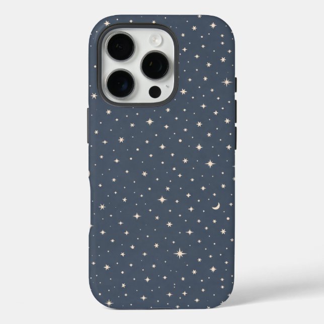 Soft Star Pattern Aesthetic Case-Mate iPhone Case (Back)