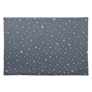 Soft Star Pattern Aesthetic Cloth Placemat