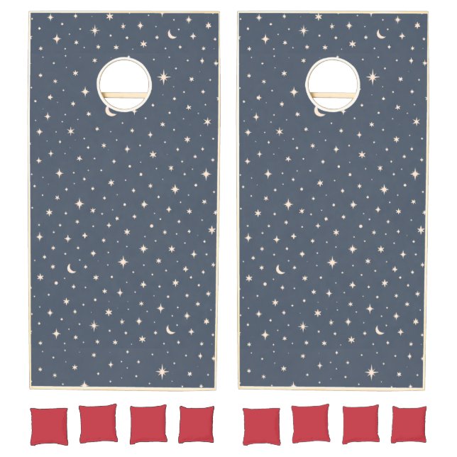 Soft Star Pattern Aesthetic Cornhole Set (Set)
