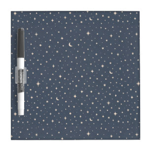 Soft Star Pattern Aesthetic Dry Erase Board