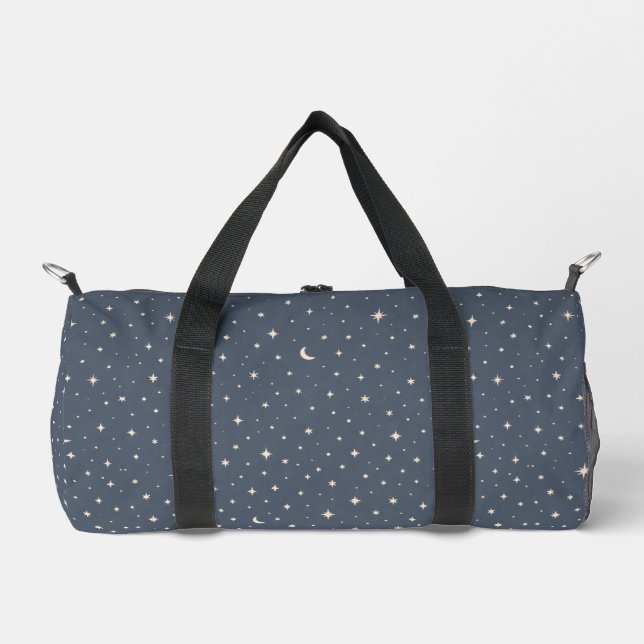 Soft Star Pattern Aesthetic Duffle Bag (Front)