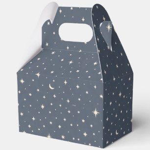 Soft Star Pattern Aesthetic Favor Boxes