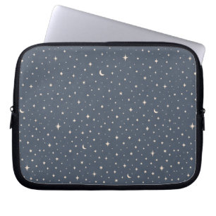 Soft Star Pattern Aesthetic Laptop Sleeve