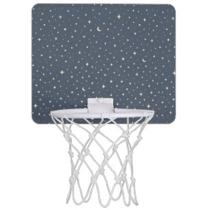 Soft Star Pattern Aesthetic Mini Basketball Hoop