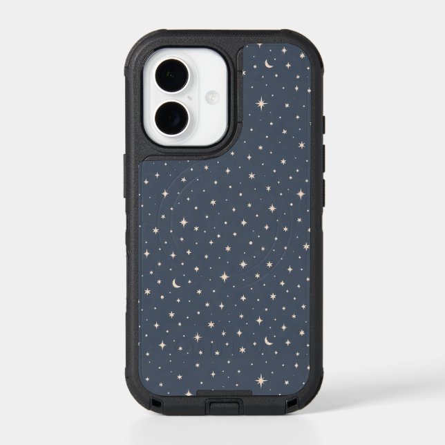 Soft Star Pattern Aesthetic Otterbox iPhone Case (Back)