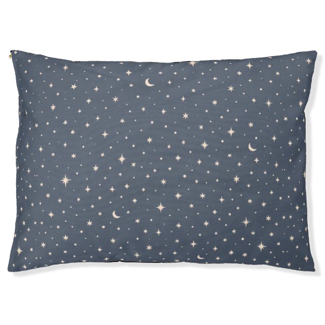 Soft Star Pattern Aesthetic Pet Bed (Front)