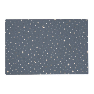 Soft Star Pattern Aesthetic Placemat