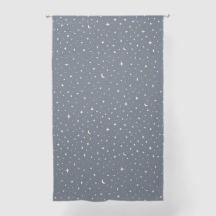 Soft Star Pattern Aesthetic Sheer Curtains