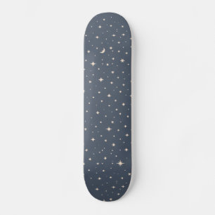 Soft Star Pattern Aesthetic Skateboard