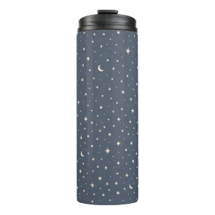 Soft Star Pattern Aesthetic Thermal Tumbler