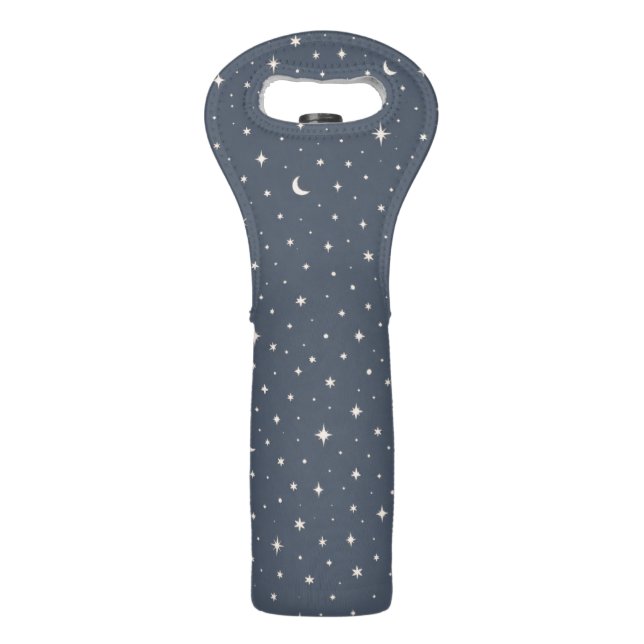 Soft Star Pattern Aesthetic Wine Bag (Front)