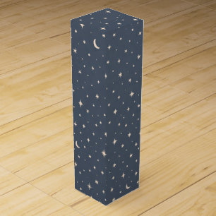Soft Star Pattern Aesthetic Wine Box
