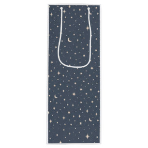 Soft Star Pattern Aesthetic Wine Gift Bag
