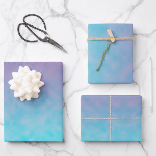Soft Static Between Stars Wrapping Paper Sheets