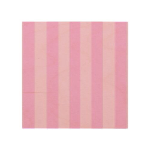 Soft Stripes _ Pink Wood Wall Art