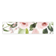 Soft Subtle Color Wash Blush Pink Floral Bunch Napkin Bands at Zazzle