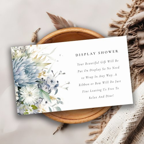 Soft Succulent Floral Display Shower Baby Shower Enclosure Card