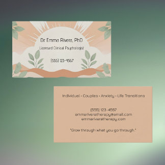 Soft summer - therapists Business Card