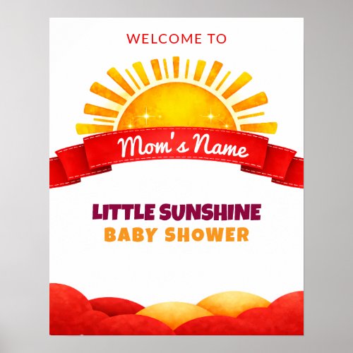 Soft Sunrise Calm Baby Room Wall Visual Poster