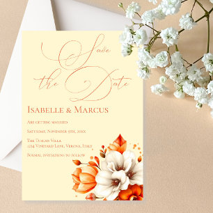 Soft Sunset Glow Save the Date Wedding Invitation