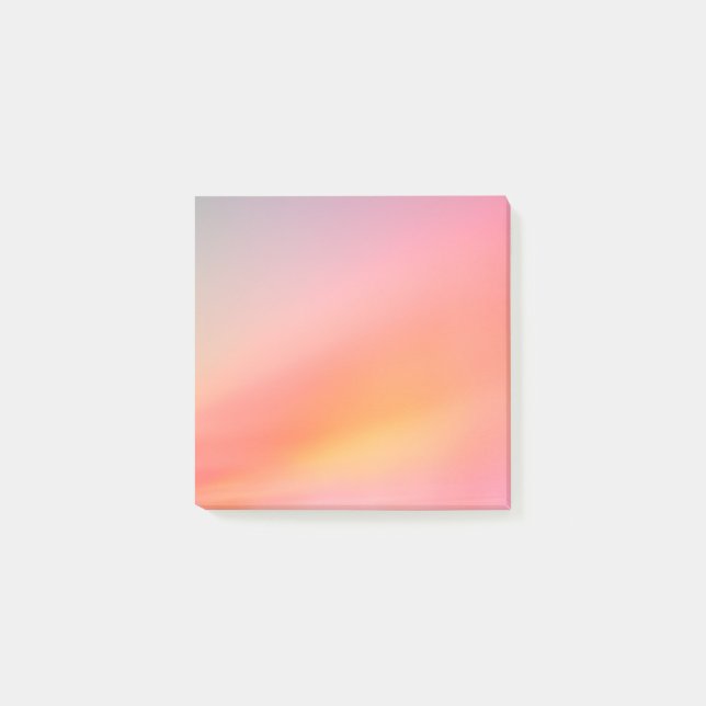 Soft Sunset Gradient Notes – Dreamy Pastel (Front)