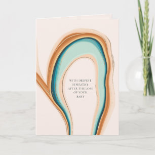 Soft Swirl Loss of Baby Sympathy Card