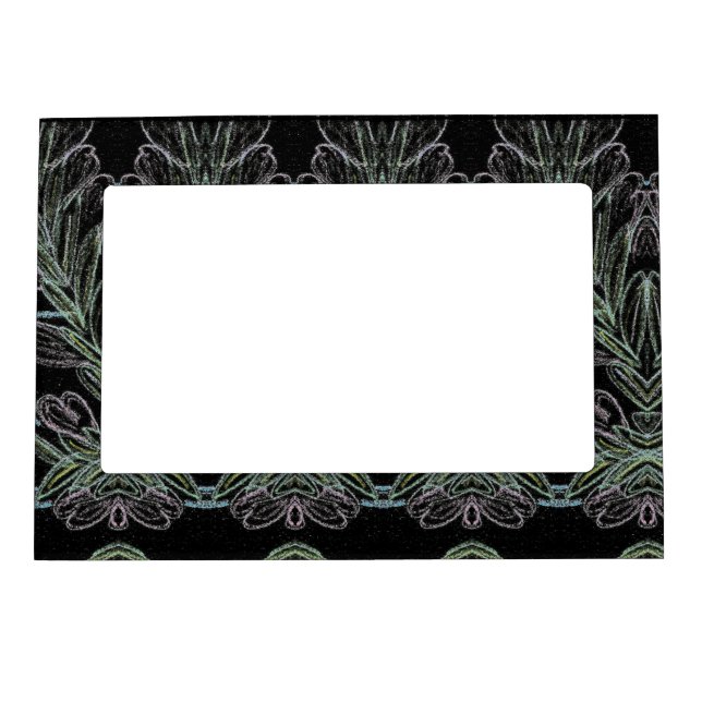 Soft Swirls Black Magnetic Frame (Front)