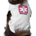 Soft Tank Style Medical Alert Service Dog Vest Tee