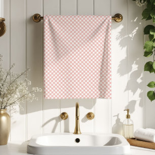 Soft Tartan Bath Towel Rose Gold Gift for Her
