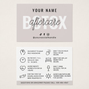 Soft Taupe Modern Botox Aftercare Guide