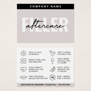 Soft Taupe Modern Filler Aftercare Guide