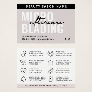 Soft Taupe Modern Microblading Aftercare