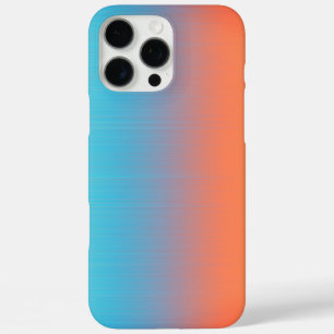 Soft Toned Orange Blue iPhone 16 Pro Max Case