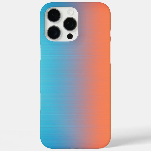 Soft Toned Orange Blue Case-Mate iPhone Case (Back)