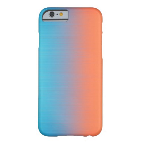 Soft Toned Orange Blue Barely There iPhone 6 Case