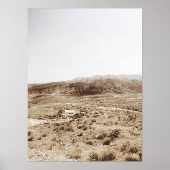 Soft Toned Painted Hills Oregon Poster (Front)