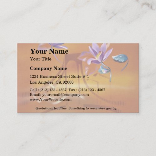 Soft touch business card