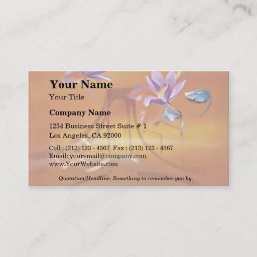 Customizable Soft touch business card