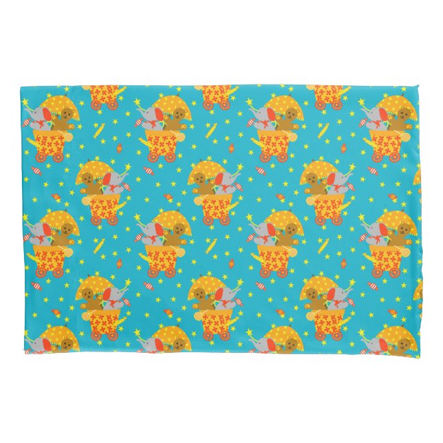 Soft Toys Flying in Starry Sky   Pillow Case (Front)