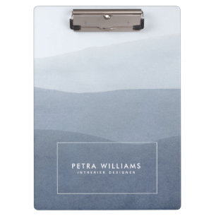 Soft Tranquil Gray Abstract Landscape Clipboard