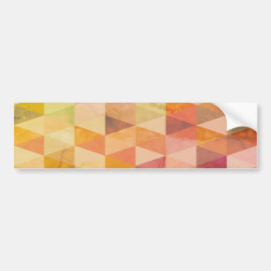 Soft Triangle Geometric Pattern Bumper Sticker