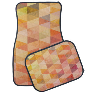 Soft Triangle Geometric Pattern Car Floor Mat