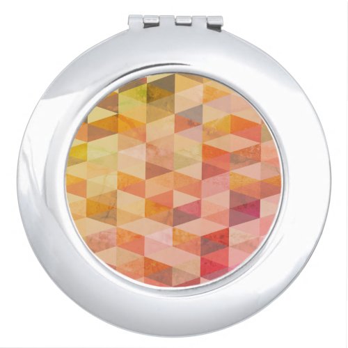 Soft Triangle Geometric Pattern Compact Mirror