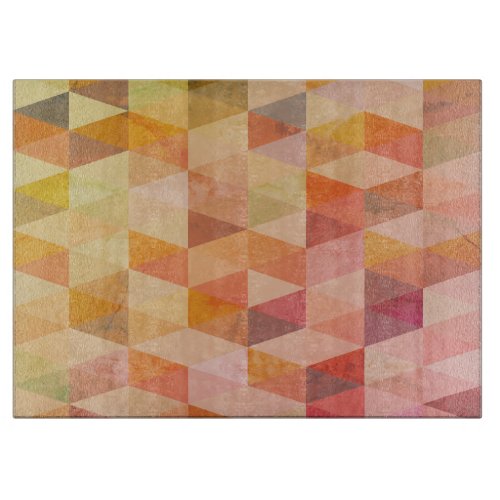 Soft Triangle Geometric Pattern Cutting Board