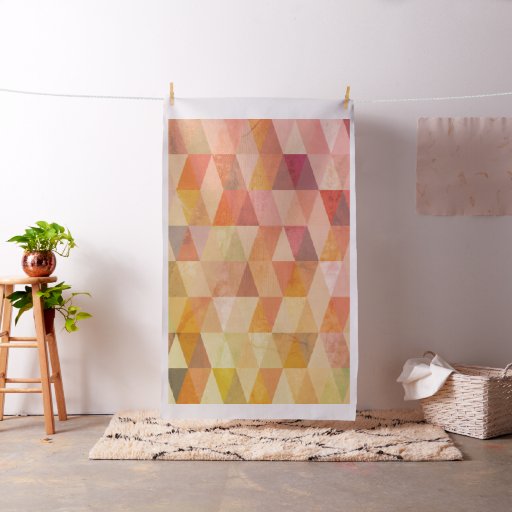 Soft Triangle Geometric Pattern Fabric