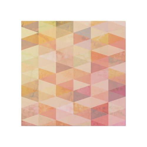 Soft Triangle Geometric Pattern Gallery Wrap