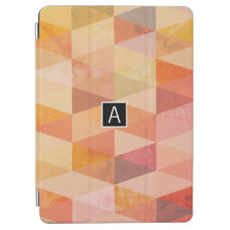 Soft Triangle Geometric Pattern | Monogrammed iPad Air Cover