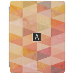 Soft Triangle Geometric Pattern | Monogrammed iPad Smart Cover